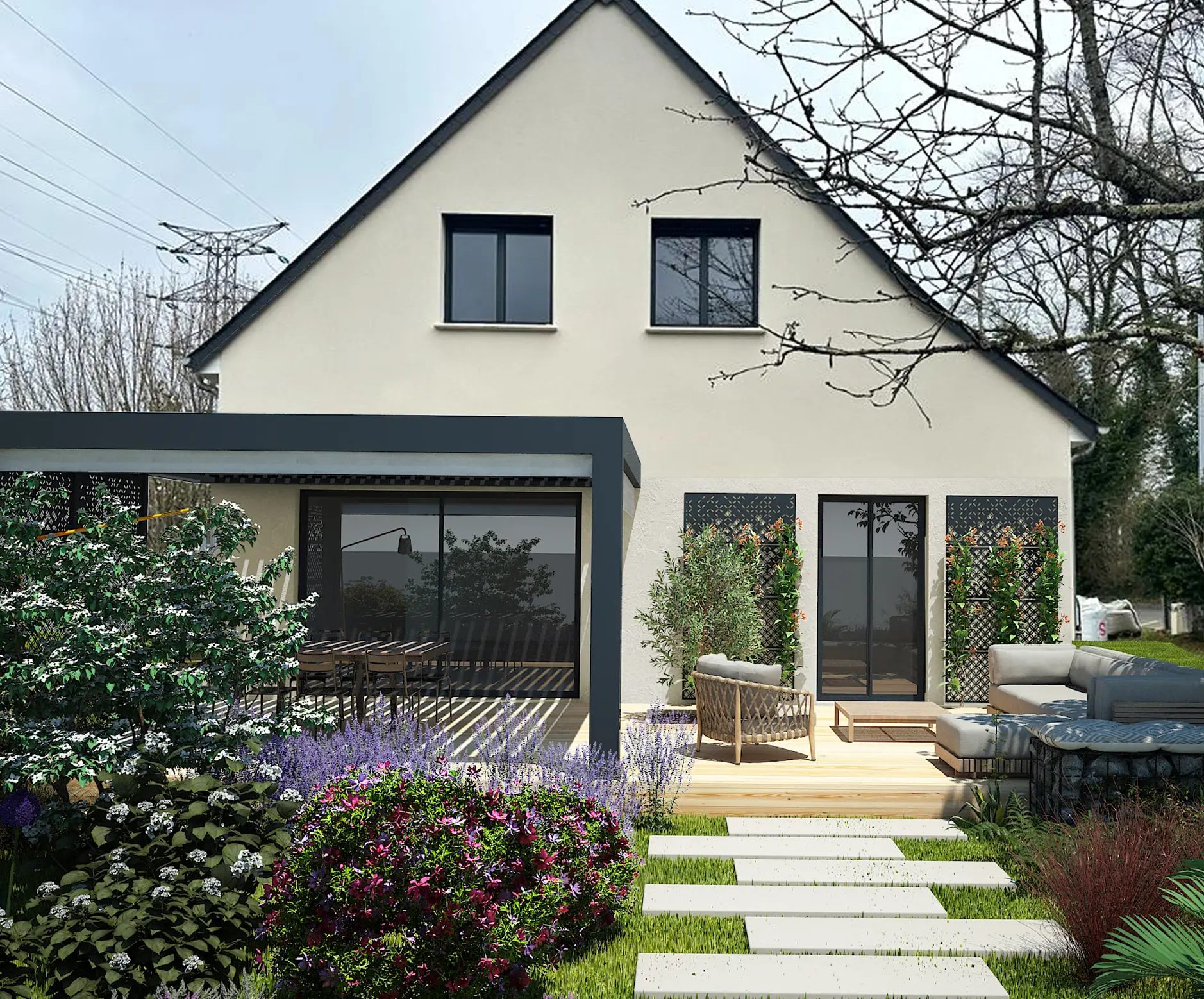 Aménagement de terrasse par Makett