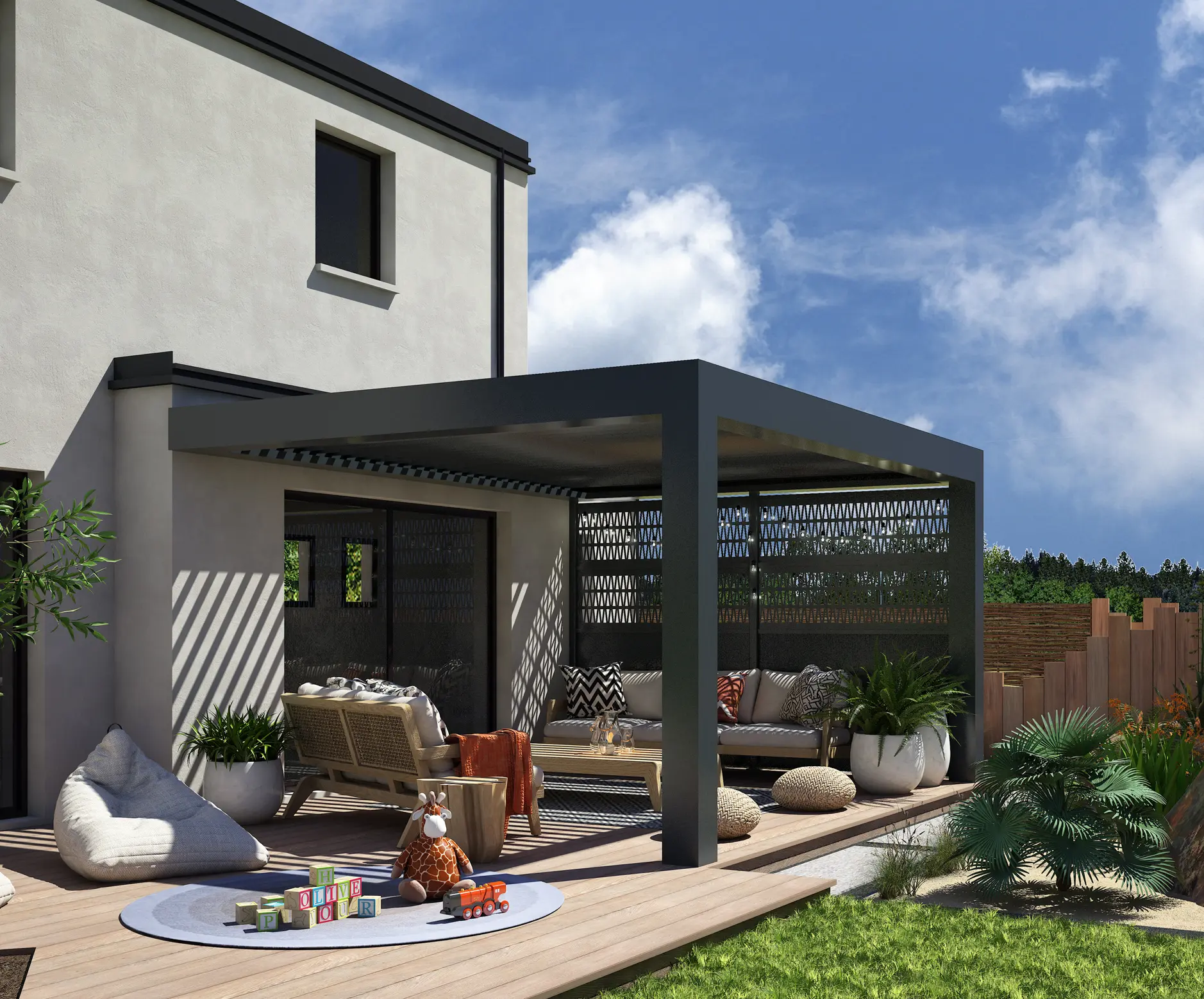 Aménagement de terrasse par Makett